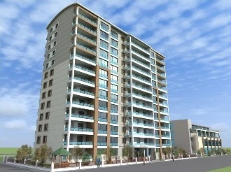 Övgü Life Konutları'nın bilgisayar çizimi